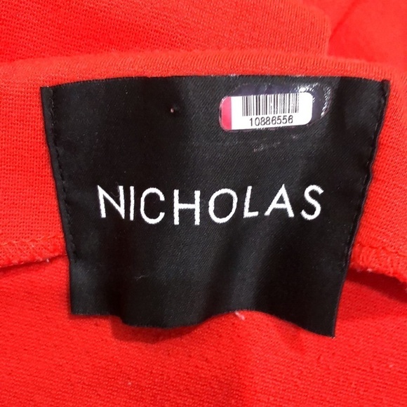 NICHOLAS Halter Cross Formal Dress Size Red Maxi - Picture 8 of 14